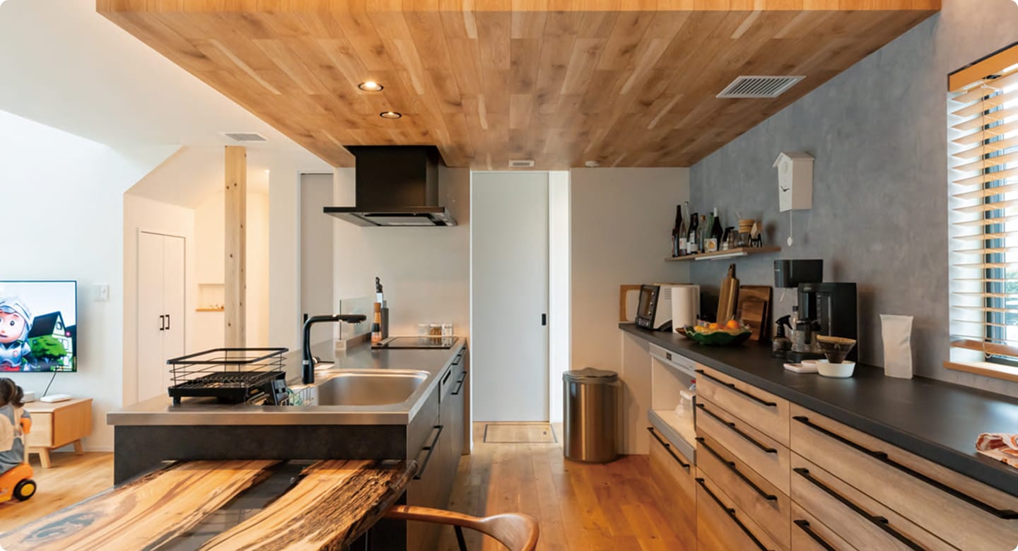 リノベーションされたキッチン