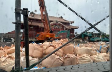 足場が外れた首里城正殿を見学しました|進む復興の姿 アイキャッチ